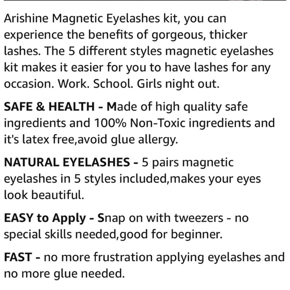 Magnetic eyelashes - Picture 4 of 7